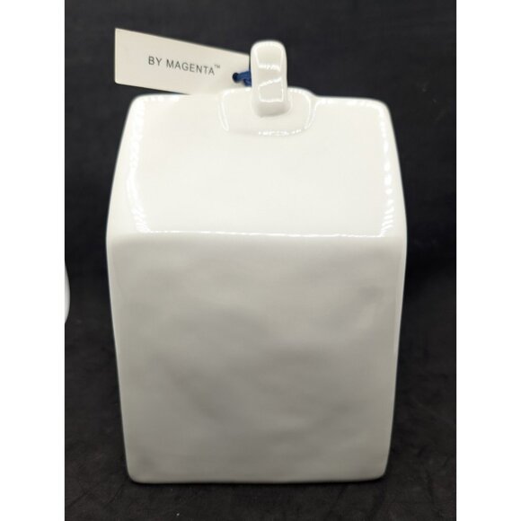 Rae Dunn PENTHOUSE Glossy White Square Ceramic Birdhouse New with tags - Picture 13 of 13